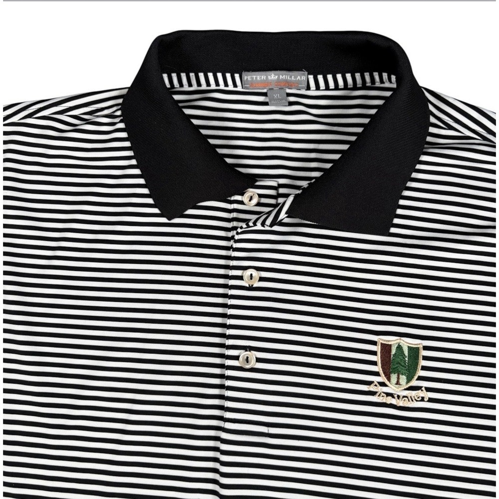 Peter Millar x Pine Valley Golf Club Polo Shirt Mens Striped Summer Comfort XL